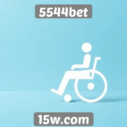 Acessibilidade e design do site 5544bet